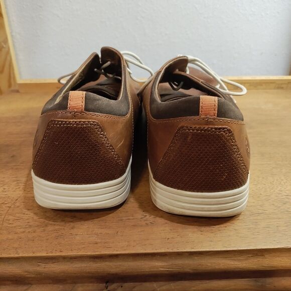 Dunham Colchester Leather Oxford Lace-Up Brown Sneaker Shoe Men's 14 4E - Picture 13 of 16